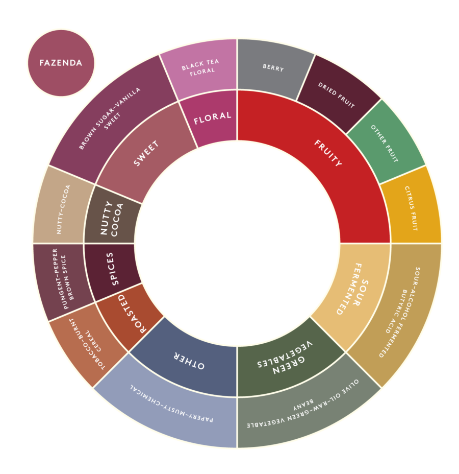 Löfbergs taste wheel fazenda